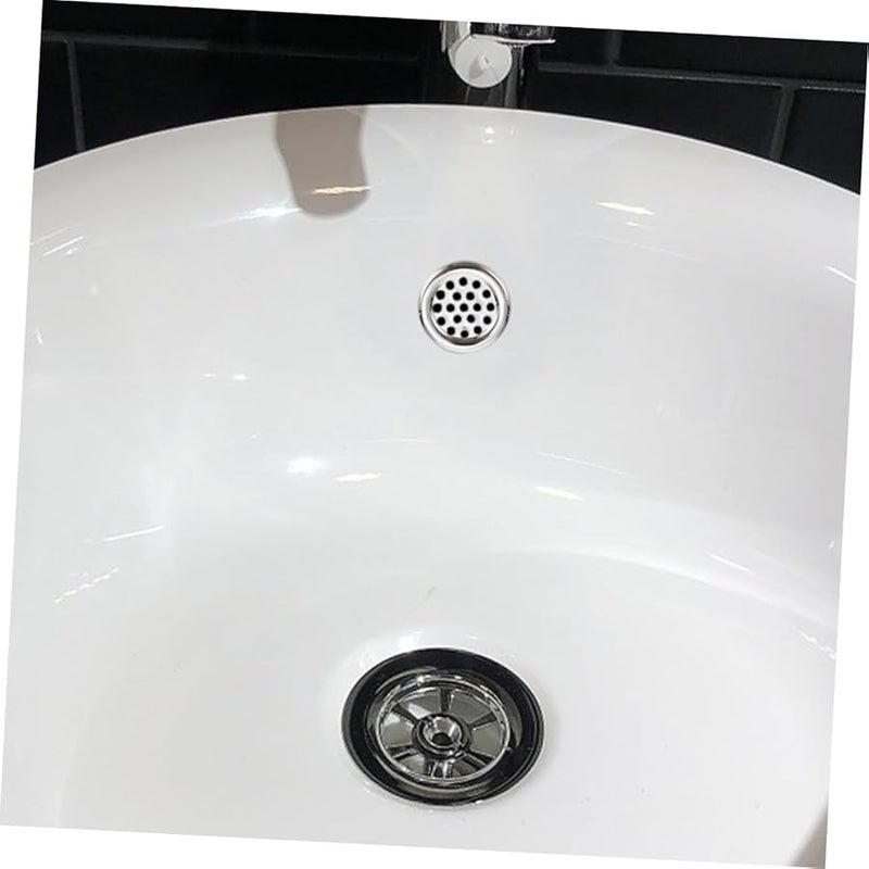 Artibetter 10 Pack Washing Basin Overflow Drain Cover Rings Bathroom Sink Hole Accessories - Image 2